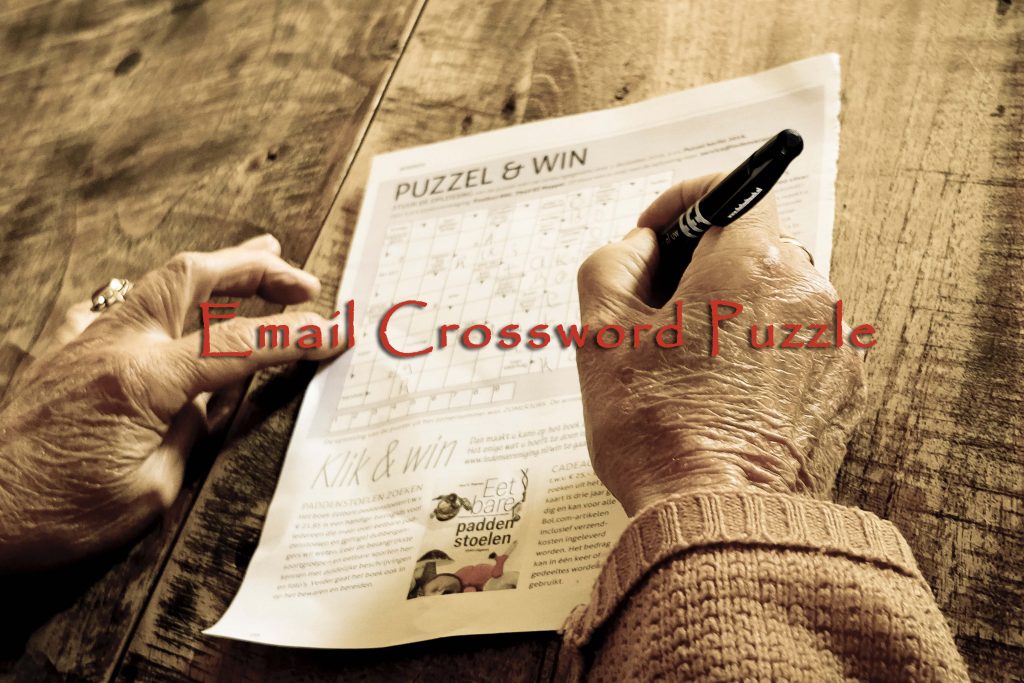 Email Crossword Puzzle Thank You For Your Business